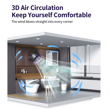Multipurpose Electric Fan - 4000mAh Air Circulator Wireless Wall Ceiling Fan, Home Quiet Ventilator Desktop