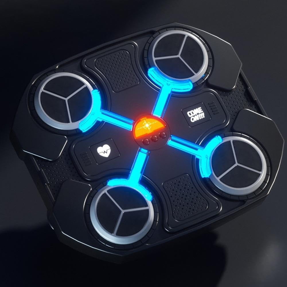 Musical Boxing Target with Bluetooth Music, LED Beat Effects, 3 Training Speeds, USB Rechargeable