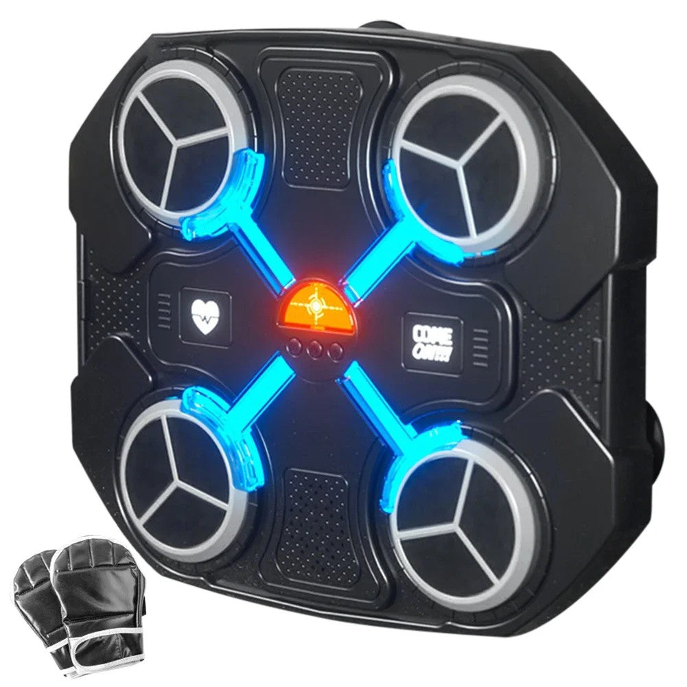 Musical Boxing Target with Bluetooth Music, LED Beat Effects, 3 Training Speeds, USB Rechargeable