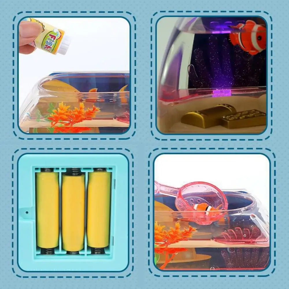 Musical Fish Tank with Colorful Lights, Plays Music, Stories & Poems, Safe for Ages 3+