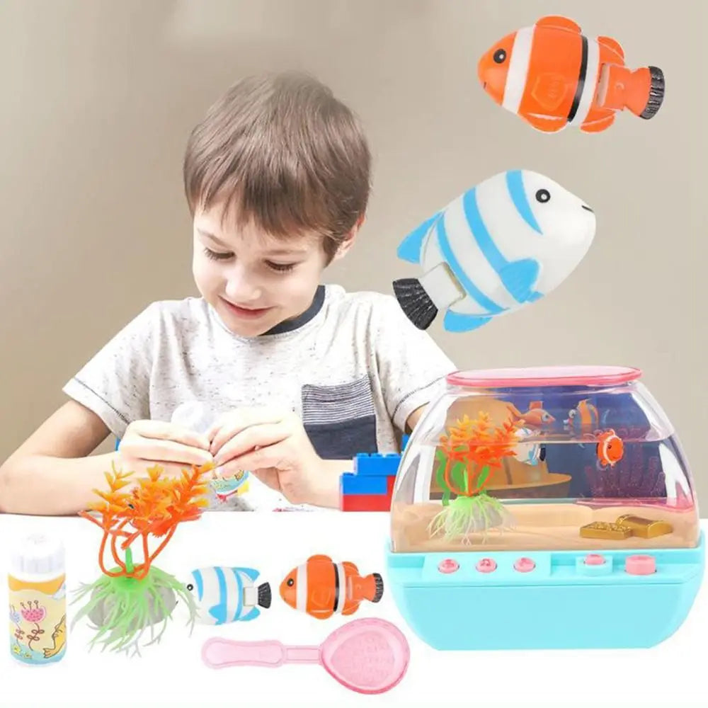 Musical Fish Tank with Colorful Lights, Plays Music, Stories & Poems, Safe for Ages 3+