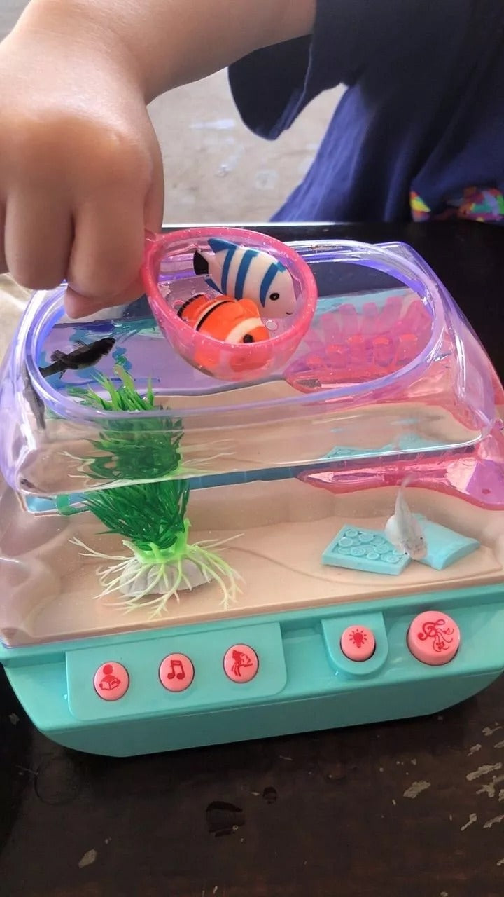 Musical Fish Tank with Colorful Lights, Plays Music, Stories & Poems, Safe for Ages 3+