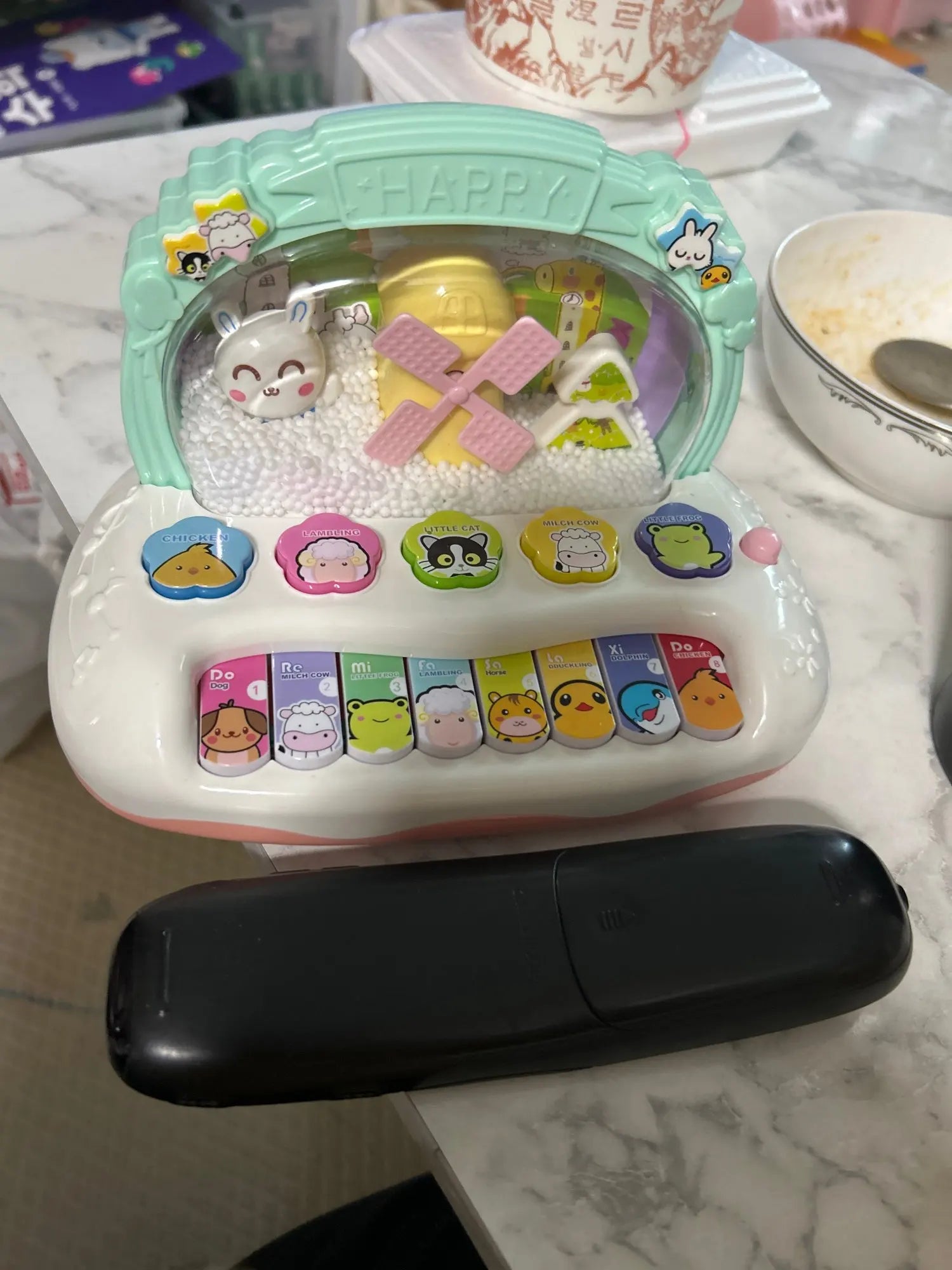 Musical Instrument Toys with Animal Sounds, LED Lights, Whack-a-Mole Game & Snowflake Design, Safe for Ages 1+
