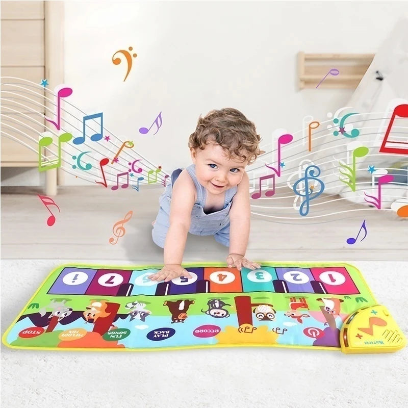 Musical Piano Mat Toy with Non-Slip Surface, Lively Melodies, Supports Cognitive Development, Safe for Ages 3+