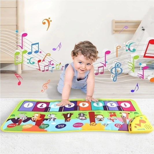 Musical Piano Mat Toy with Non-Slip Surface, Lively Melodies, Supports Cognitive Development, Safe for Ages 3+