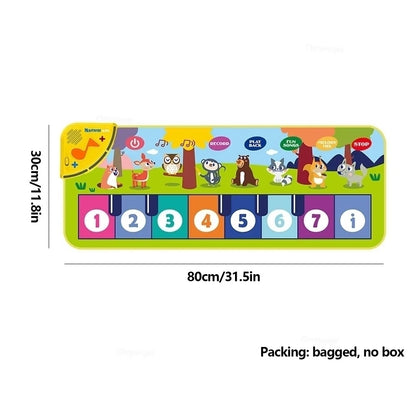 Musical Piano Mat Toy with Non-Slip Surface, Lively Melodies, Supports Cognitive Development, Safe for Ages 3+