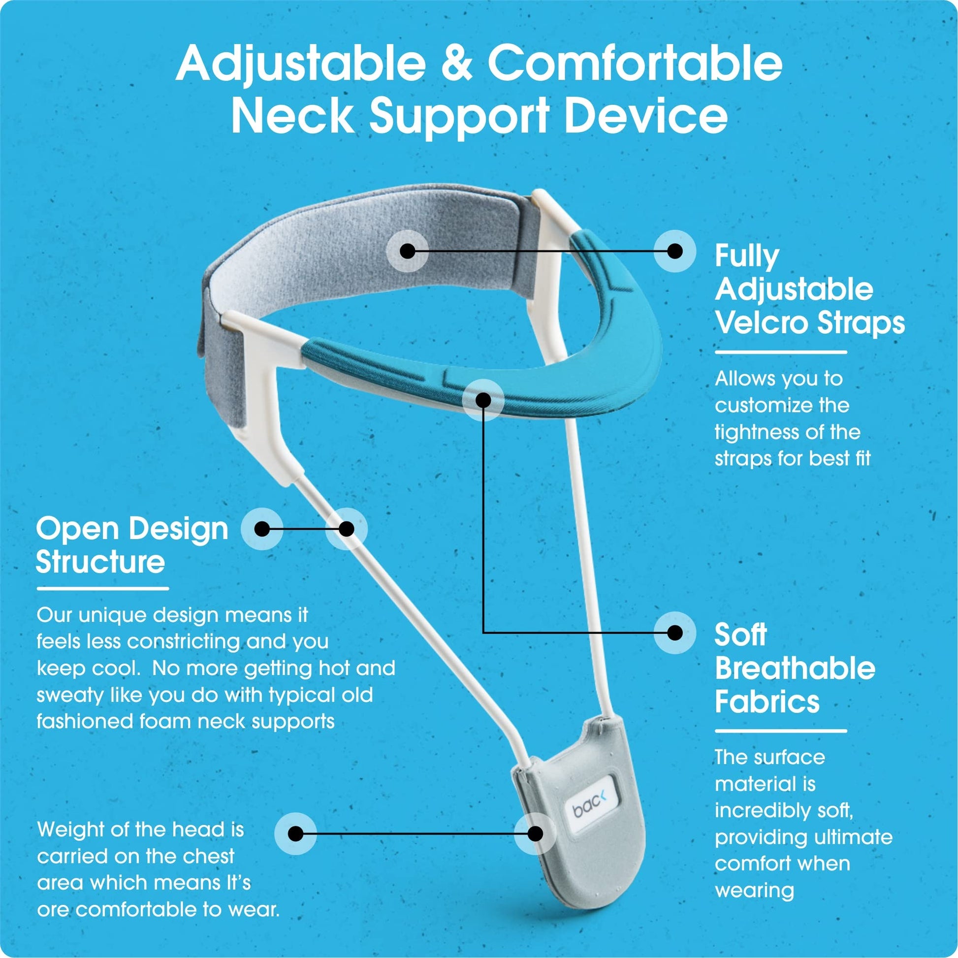 Neck Pain Helper Braces -  Neck Support Brace for Neck Pain, Discreet & Lightweight Cervical Collar