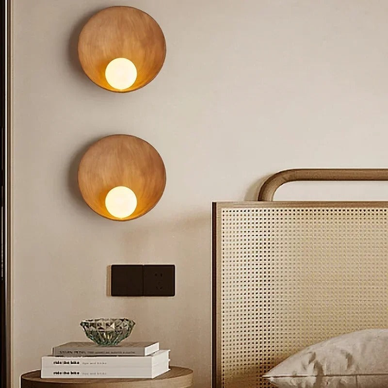New Chinese Zen Style Shell Wall Lamp