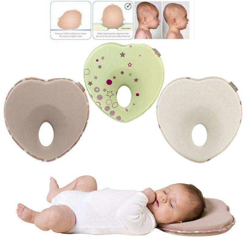 Newborn Infant Anti-Roll Pillow Flat Head Prevention