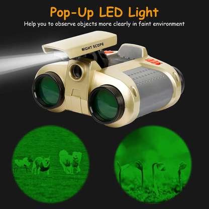 Night Vision Binoculars for Kids - Perfect for Outdoor Games, Wildlife Watching and Exploration