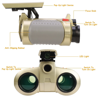 Night Vision Binoculars for Kids - Perfect for Outdoor Games, Wildlife Watching and Exploration