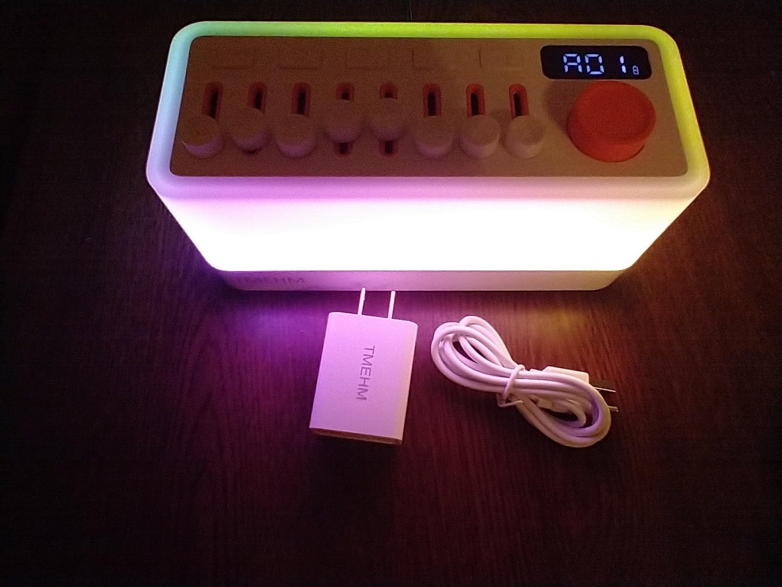 Noise Sleep Sound Machine - 256 Sound Options, RGB Lights, Bluetooth, Auto Timer, Relax & Focus Aid