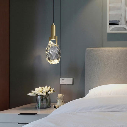 Nordic Crystal LED Pendant Light – Elegant Dining Room, Bar, Kitchen, and Bedroom Hanging Lamp, Luxury Suspension Chandelier for Modern Home Décor