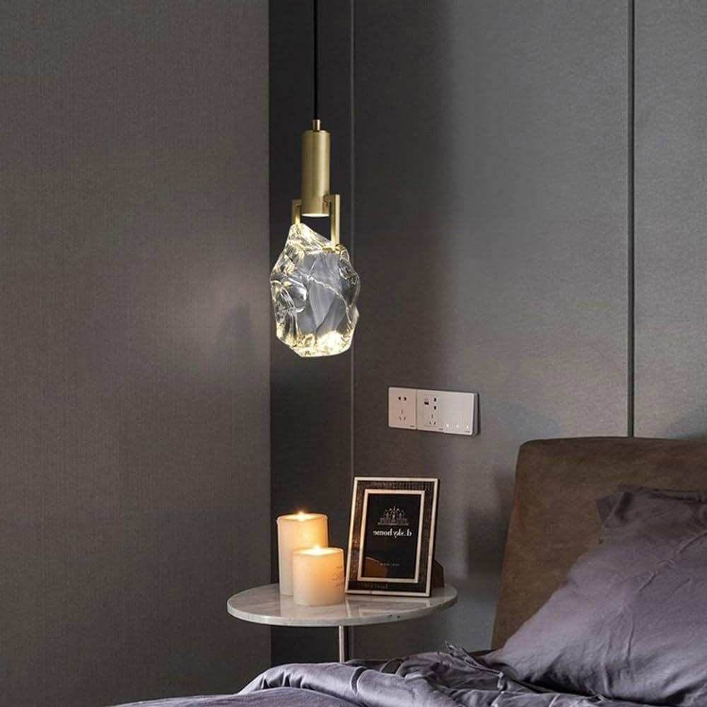 Nordic Crystal LED Pendant Light – Elegant Dining Room, Bar, Kitchen, and Bedroom Hanging Lamp, Luxury Suspension Chandelier for Modern Home Décor