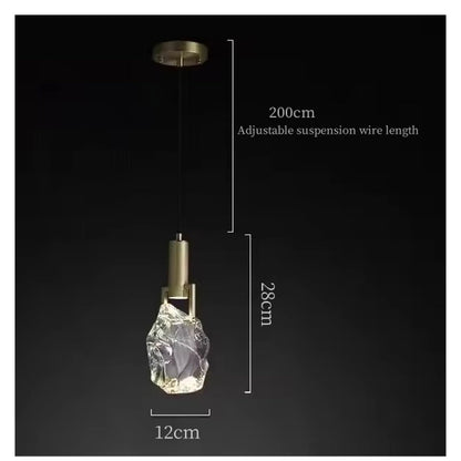Nordic Crystal LED Pendant Light – Elegant Dining Room, Bar, Kitchen, and Bedroom Hanging Lamp, Luxury Suspension Chandelier for Modern Home Décor