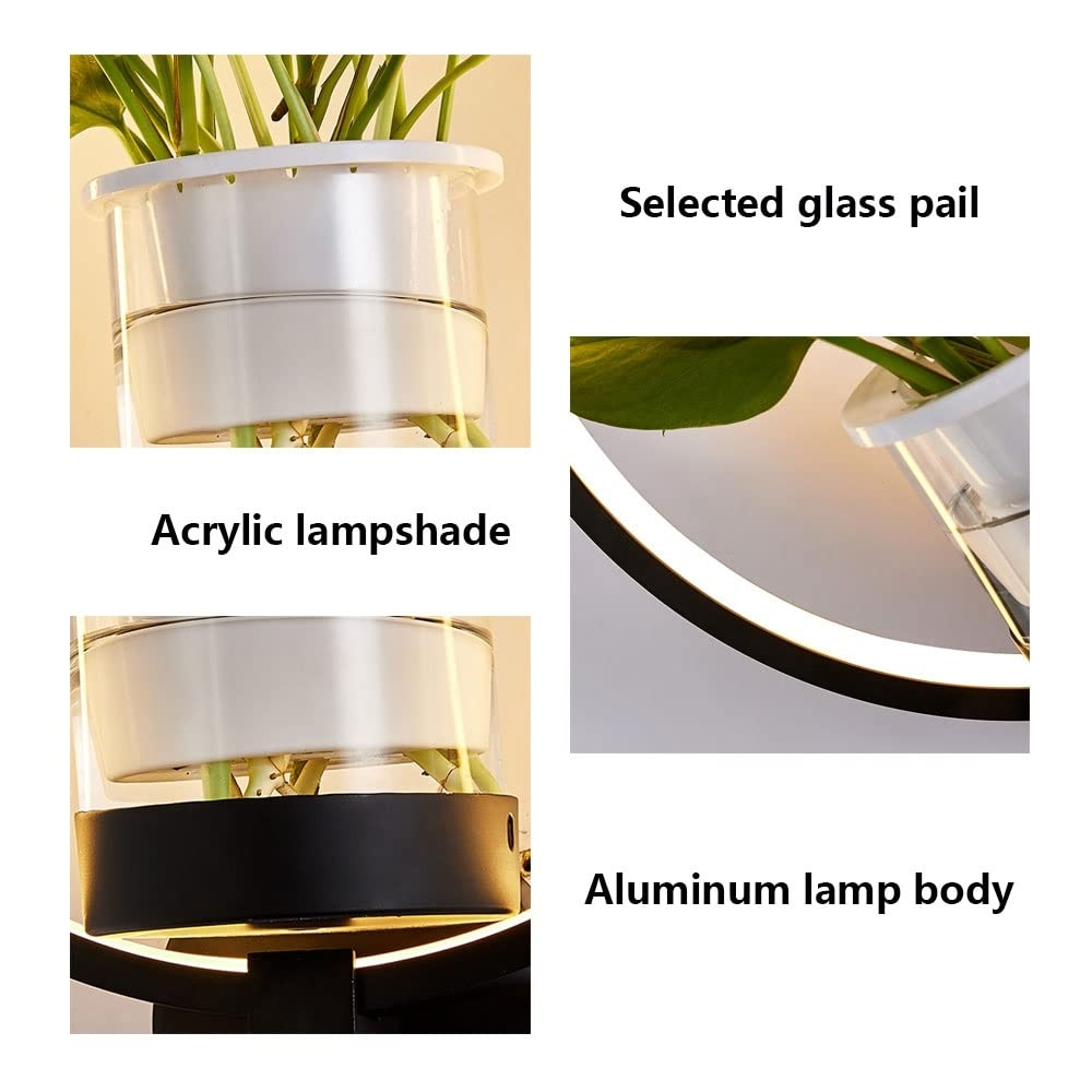 Nordic Planter Lamp - Simple Creative Wall Light for Bedroom Living Room Dining Corridor Wall
