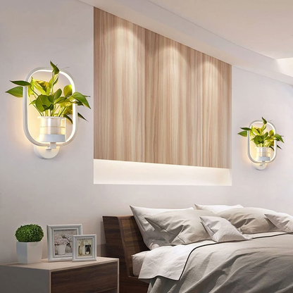 Nordic Planter Lamp - Simple Creative Wall Light for Bedroom Living Room Dining Corridor Wall