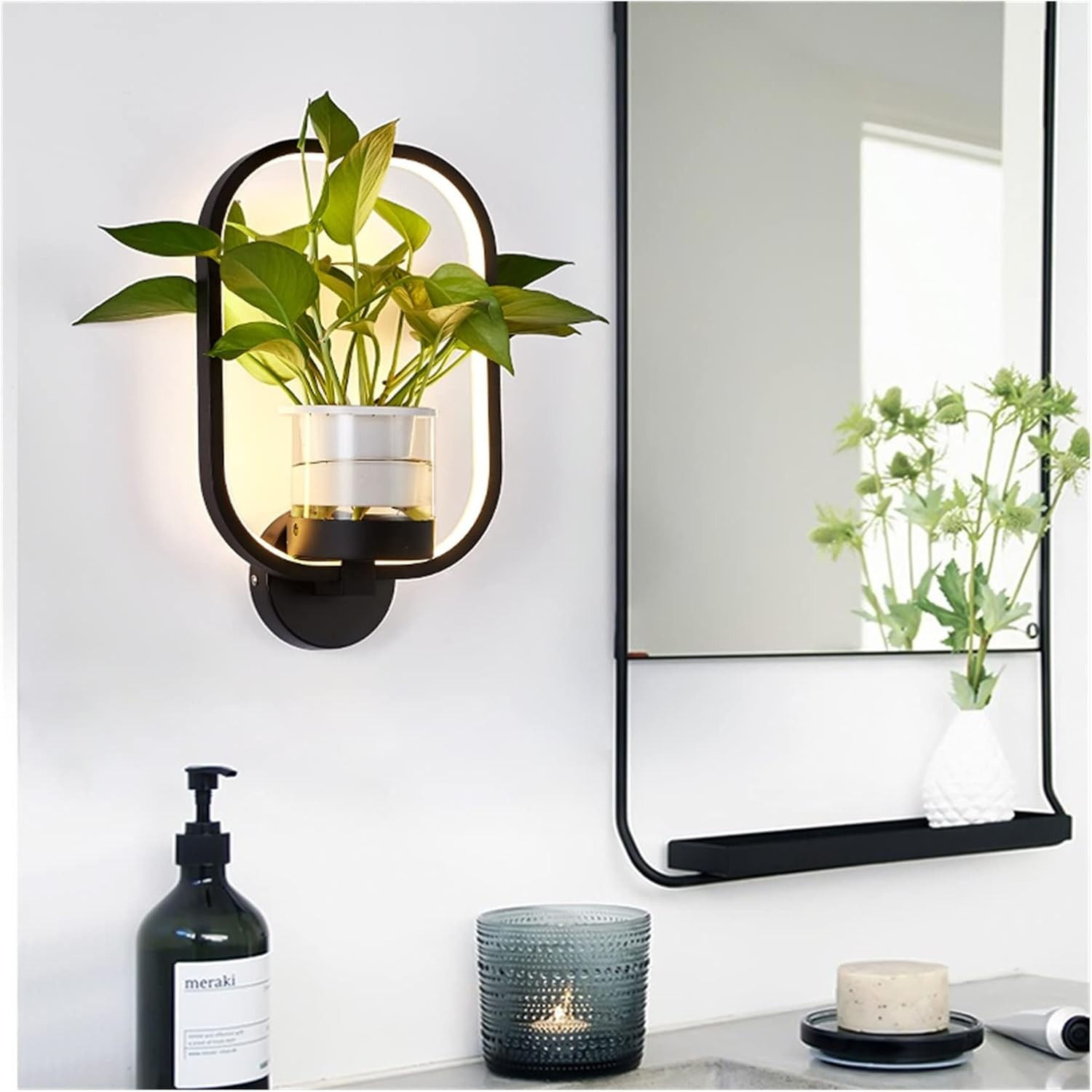 Nordic Planter Lamp - Simple Creative Wall Light for Bedroom Living Room Dining Corridor Wall