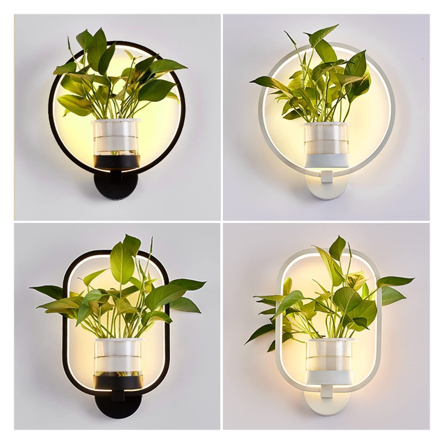 Nordic Planter Lamp - Simple Creative Wall Light for Bedroom Living Room Dining Corridor Wall