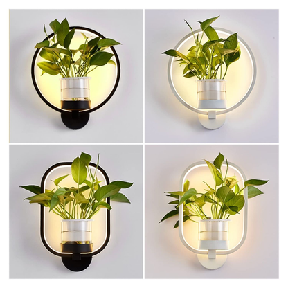 Nordic Planter Lamp - Simple Creative Wall Light for Bedroom Living Room Dining Corridor Wall