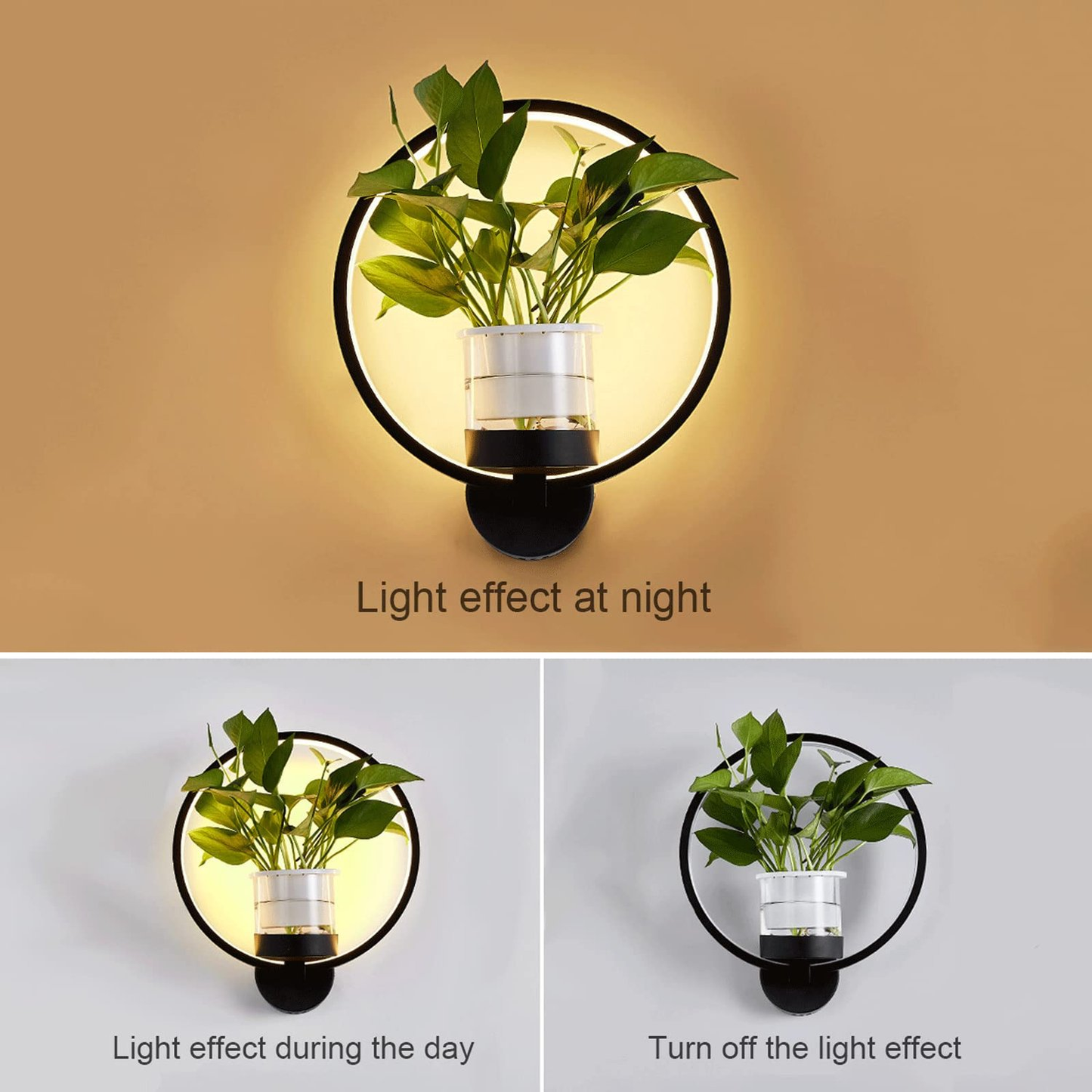 Nordic Planter Lamp - Simple Creative Wall Light for Bedroom Living Room Dining Corridor Wall