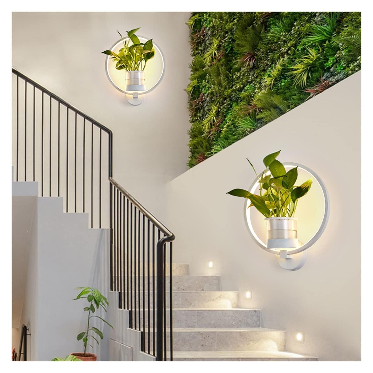 Nordic Planter Lamp - Simple Creative Wall Light for Bedroom Living Room Dining Corridor Wall