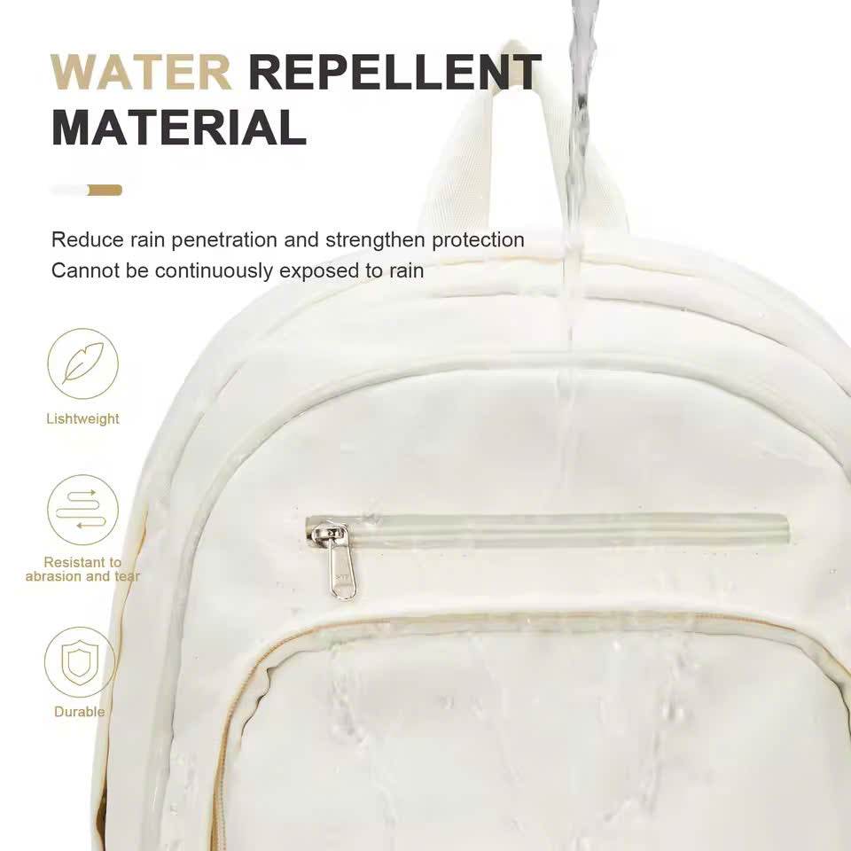 Nylon School Backpack for Teens – Unisex Casual Travel Book Bag with Luggage Strap and Adjustable Shoulder Straps