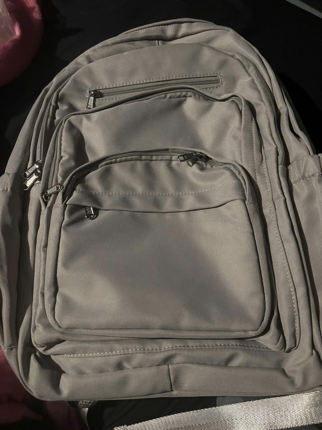 Nylon School Backpack for Teens – Unisex Casual Travel Book Bag with Luggage Strap and Adjustable Shoulder Straps