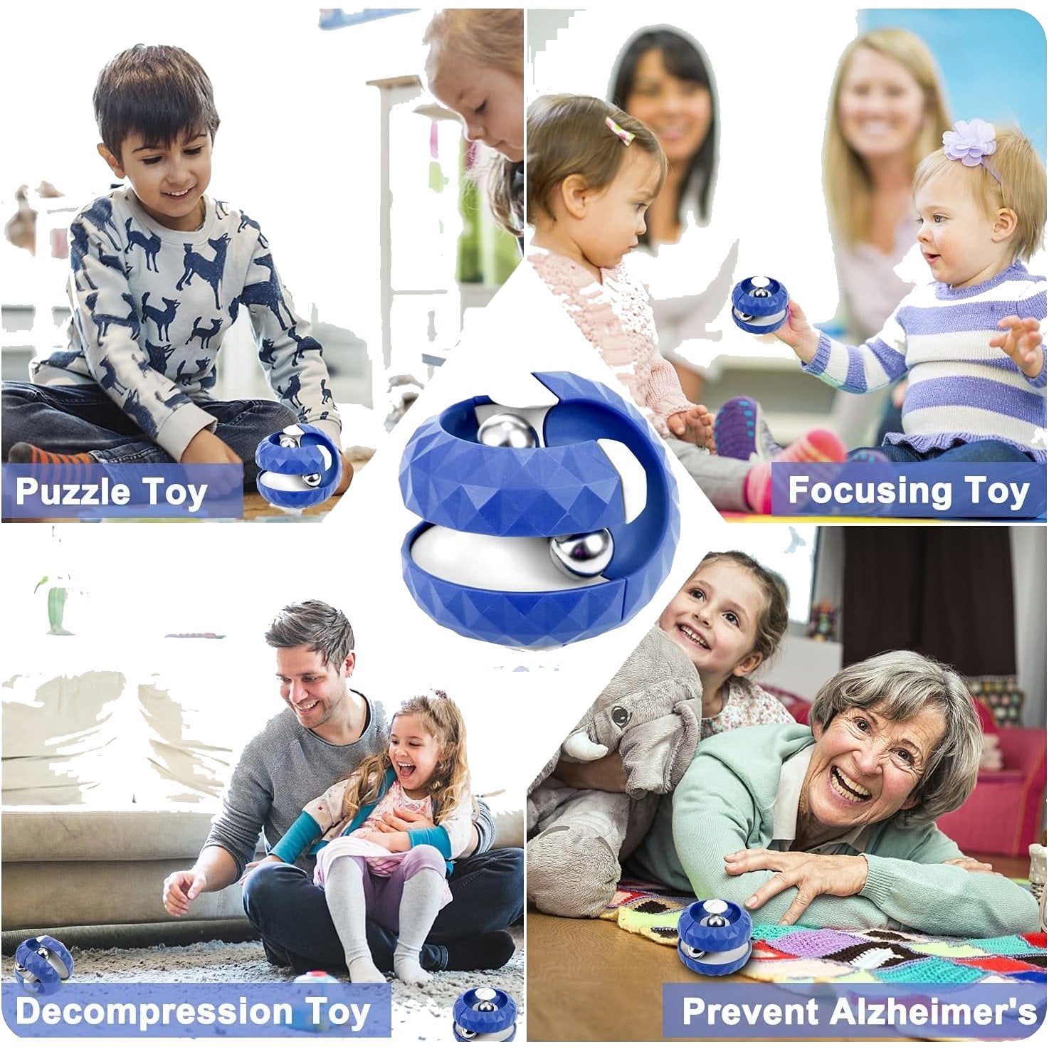 Orbit Ball Cube Fidget Toy – Anti-Stress Sensory Spinner for Kids & Focus Training