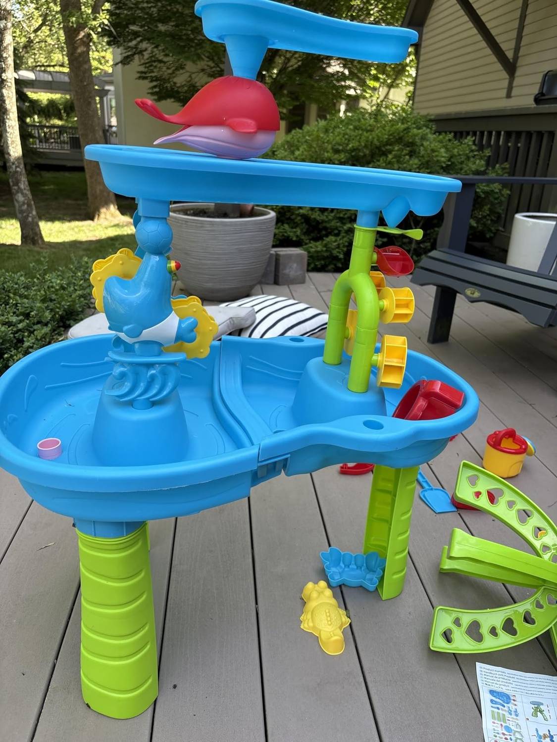 Outdoor Activities Play Table Sand and Water Table Children Garden Toy Beach Play Set Summer Toys for Girls Boys