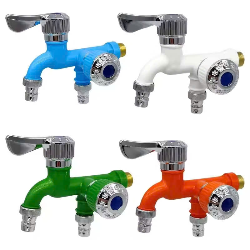 Outdoor Antifreeze Dual Control Faucet – Two Outlets, Leak-Proof, Rust-Resistant, Easy to Install and Use