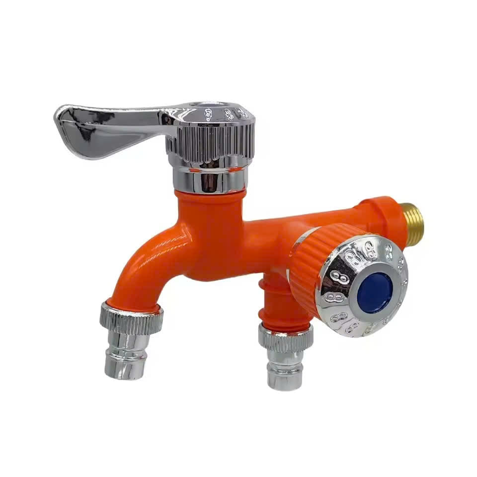 Outdoor Antifreeze Dual Control Faucet – Two Outlets, Leak-Proof, Rust-Resistant, Easy to Install and Use