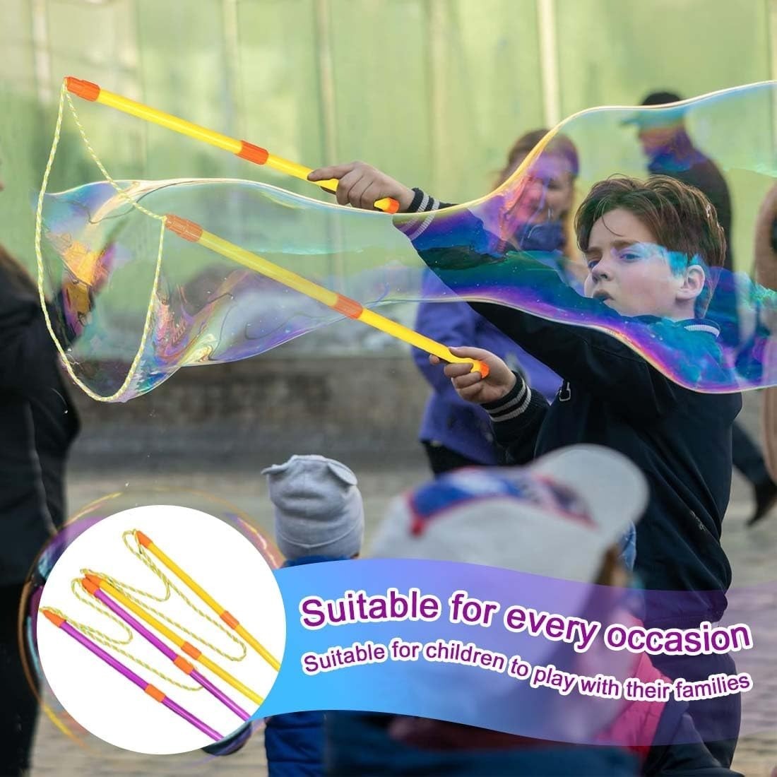 Outdoor Giant Bubble Wand -  Giant Bubble Maker for Outdoor Activity