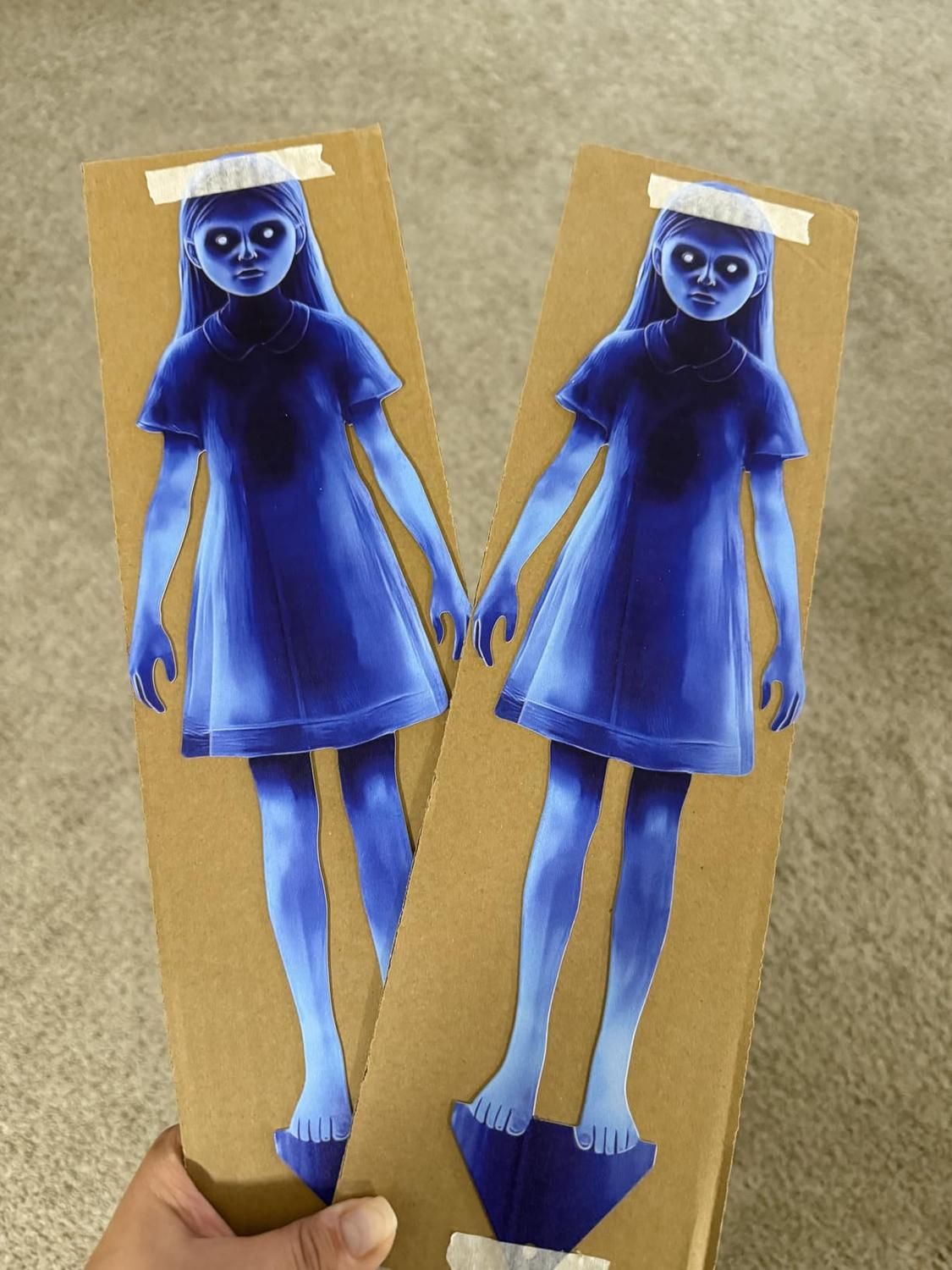 Outdoor Lighted Ghost Halloween Decoration, Safe, Compact & Easy to Install