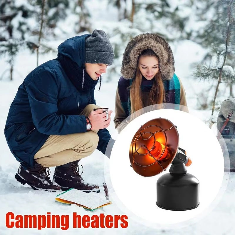 Outdoor Portable Gas Camping Heater Made of Stainless Steel with Low Gas Consumption