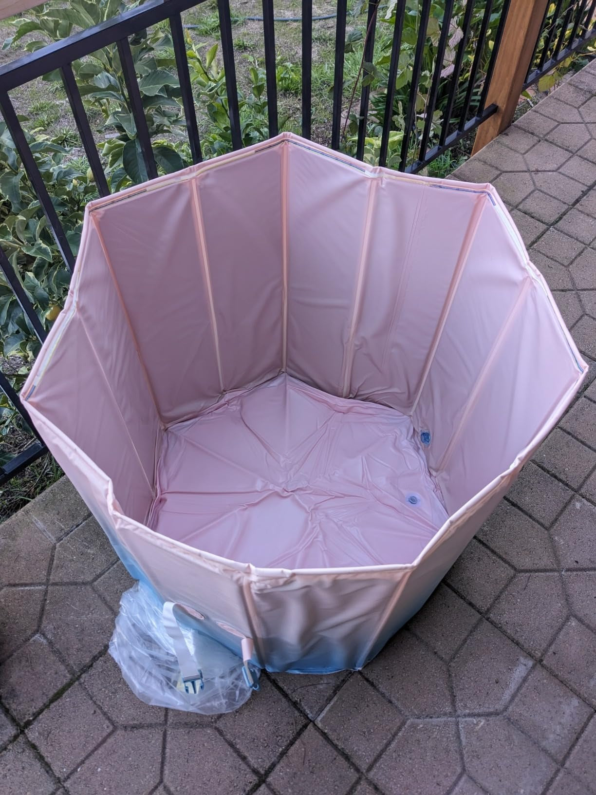 Oversized Portable Foldable Bathtub With Deep Soak, Quick Fold, Long Heat Retention, Fast Drain for Relaxation in Small Bathrooms