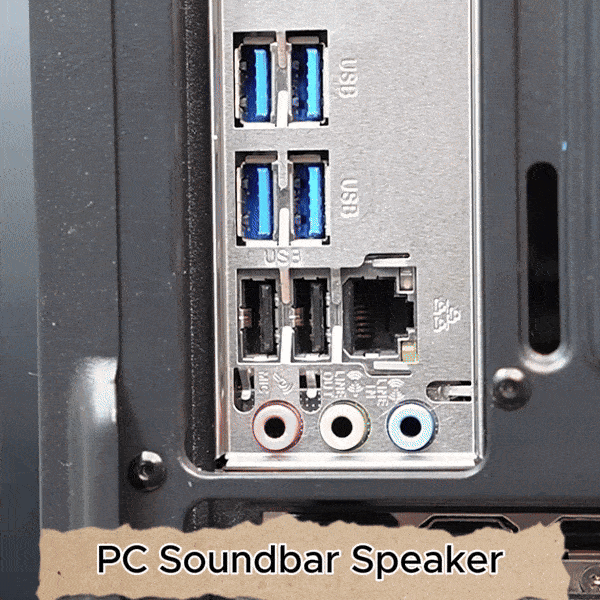 PC Soundbar Speaker – USB Powered with LED Lights 3.5mm Jack for Laptop & TV