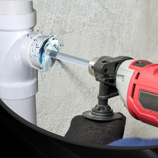PVC Pipe Reamer - Plumbing Fitting PVC Socket Saver Set for 1 or 2inch Variable Speed Power Drill