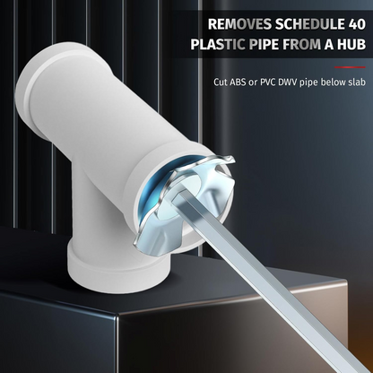 PVC Pipe Reamer - Plumbing Fitting PVC Socket Saver Set for 1 or 2inch Variable Speed Power Drill