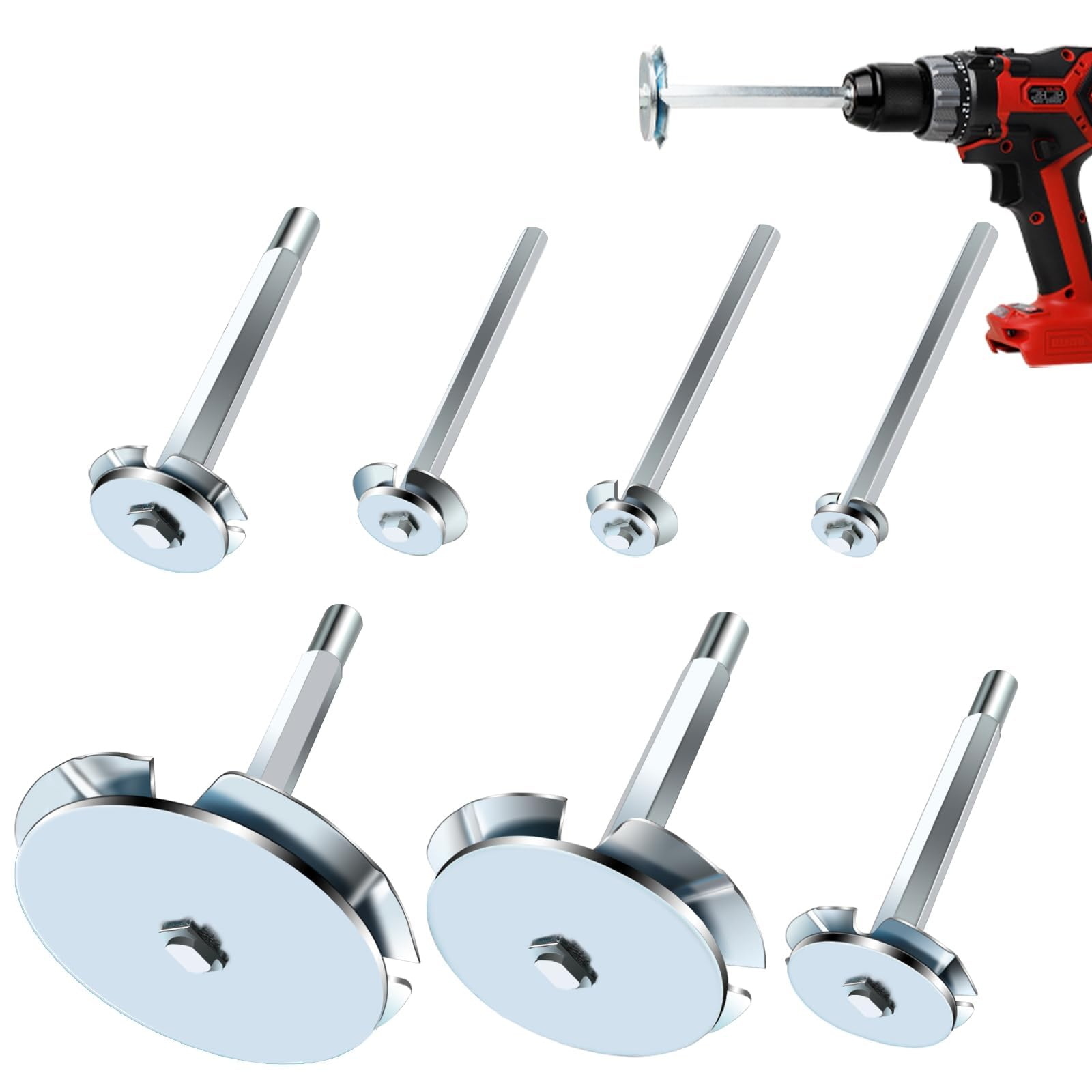 PVC Pipe Reamer - Plumbing Fitting PVC Socket Saver Set for 1 or 2inch Variable Speed Power Drill