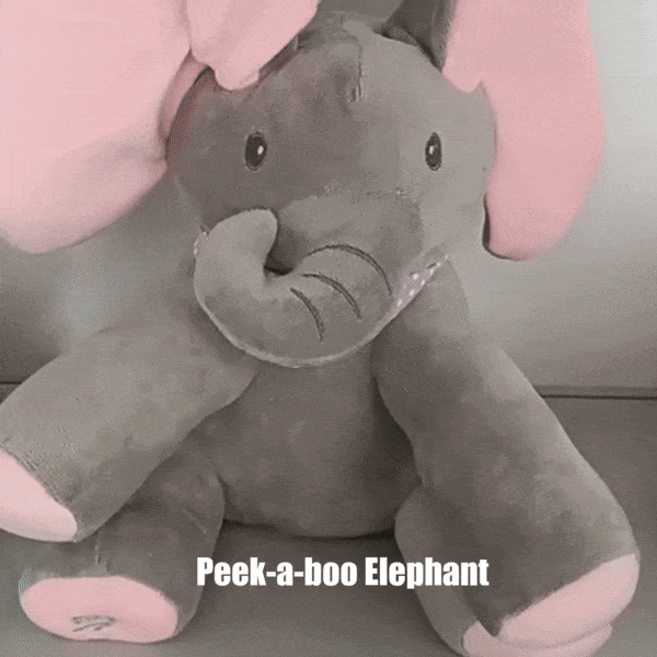 Peek-a-boo Elephant Plush Toy – Singing Interactive Stuffed Animal for Babies