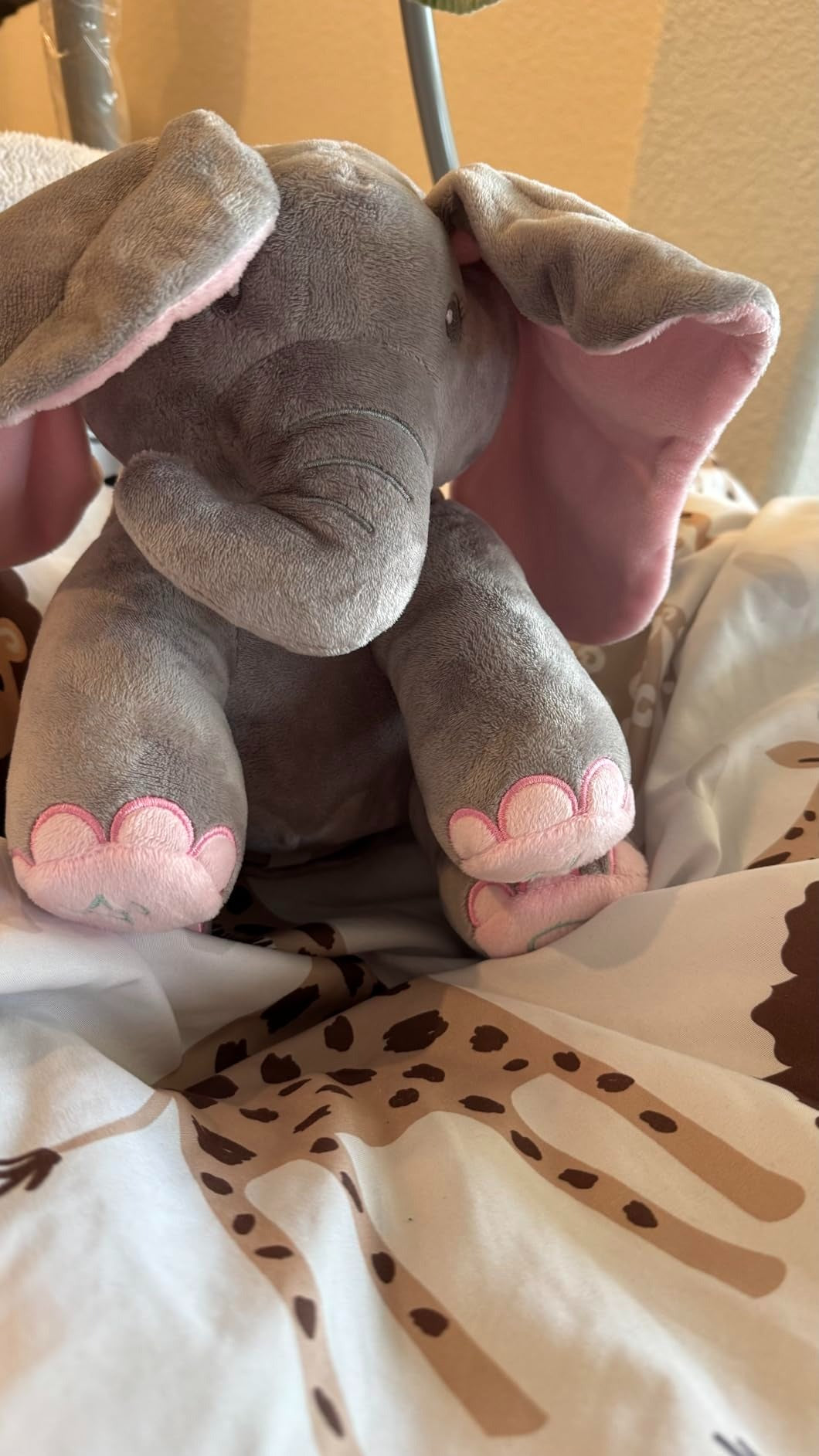 Peek-a-boo Elephant Plush Toy – Singing Interactive Stuffed Animal for Babies