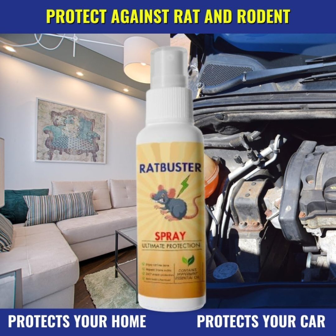 Peppermint Oil Rodent Repellent Spray with Eco-Friendly Ingredients for Home Use