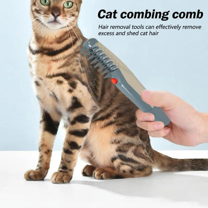 Pet Dematting Comb and Grooming Brush, Removes Knots, Mats & Tangles, Battery-Powered
