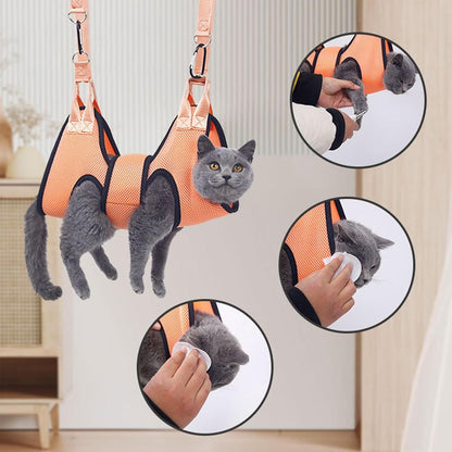 Pet Grooming Hammock - Safe & Stress-Free Nail Trimming, Easy to Use & Clean