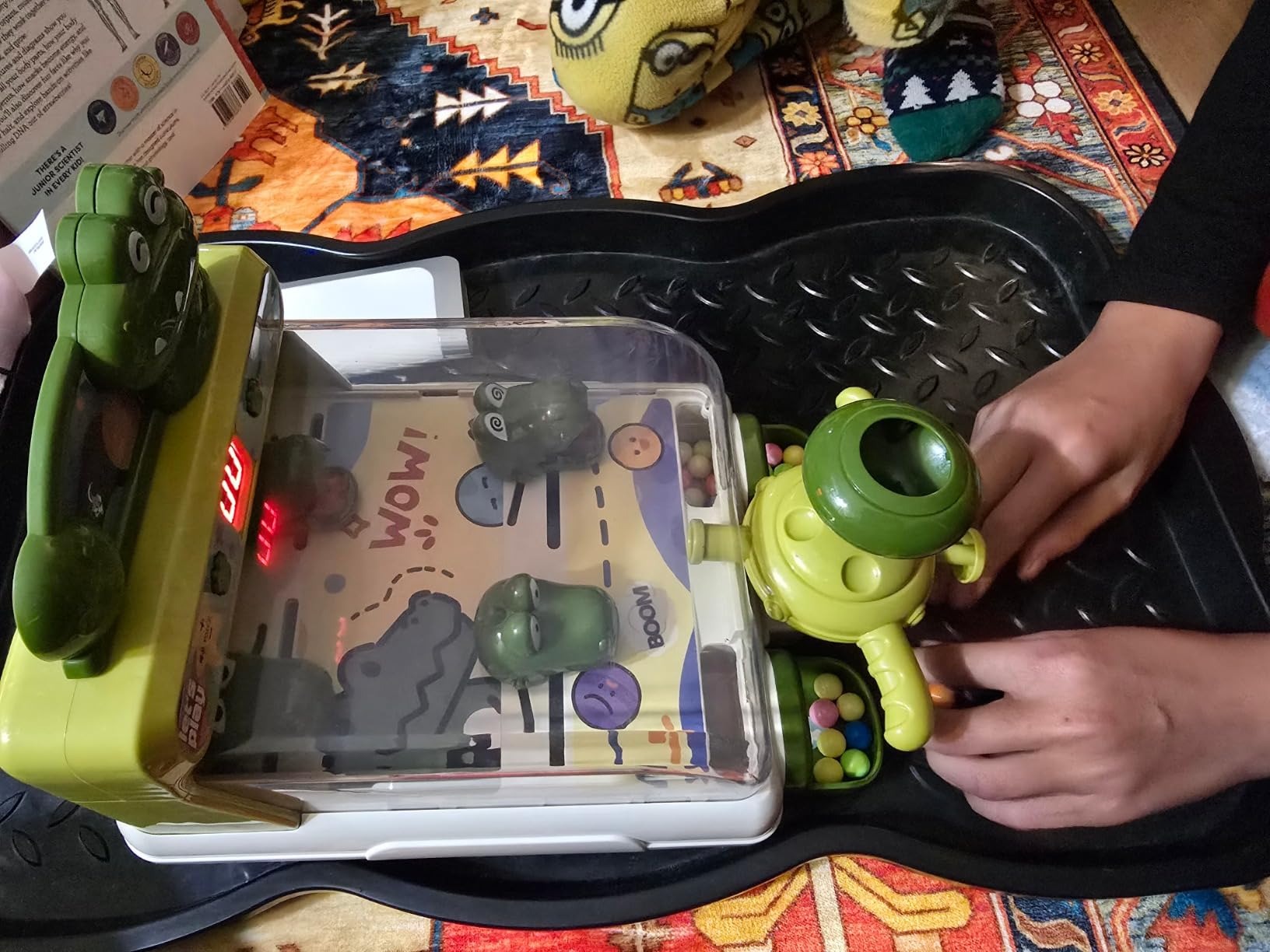 Pinball Shooting Machine With Lever Launcher, Scoring Drops, Tracks, Multiplayer Fun For Ages 3+