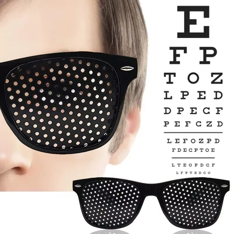 Pinhole Glasses for Vision Correction and Eye Relaxation