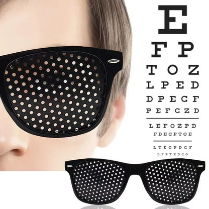 Pinhole Glasses for Vision Correction and Eye Relaxation
