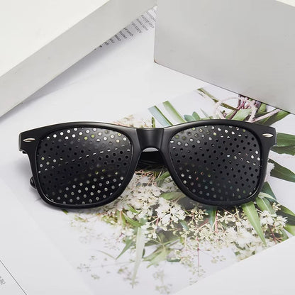 Pinhole Glasses for Vision Correction and Eye Relaxation