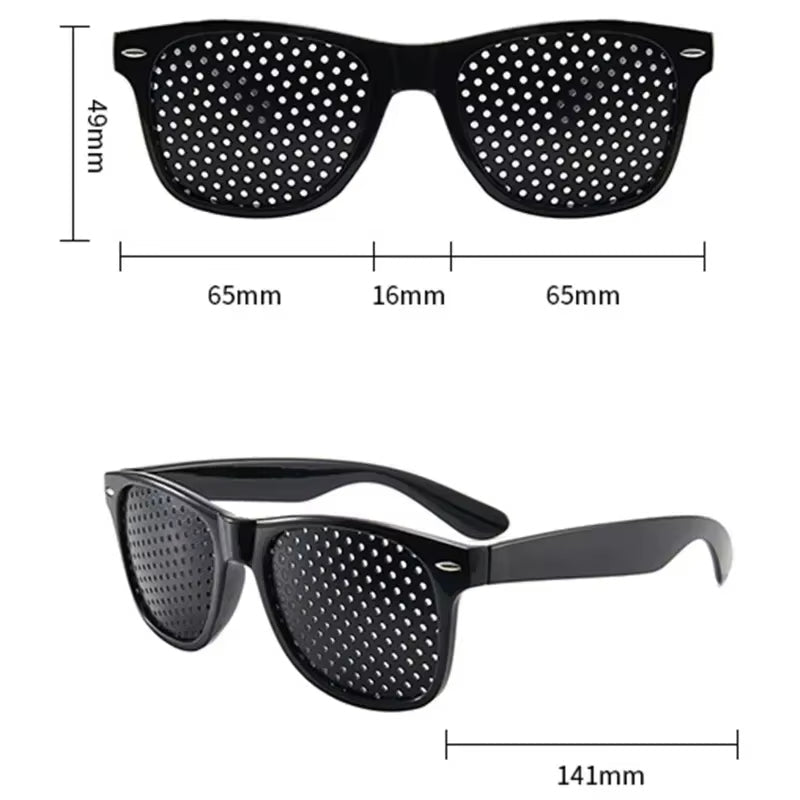 Pinhole Glasses for Vision Correction and Eye Relaxation
